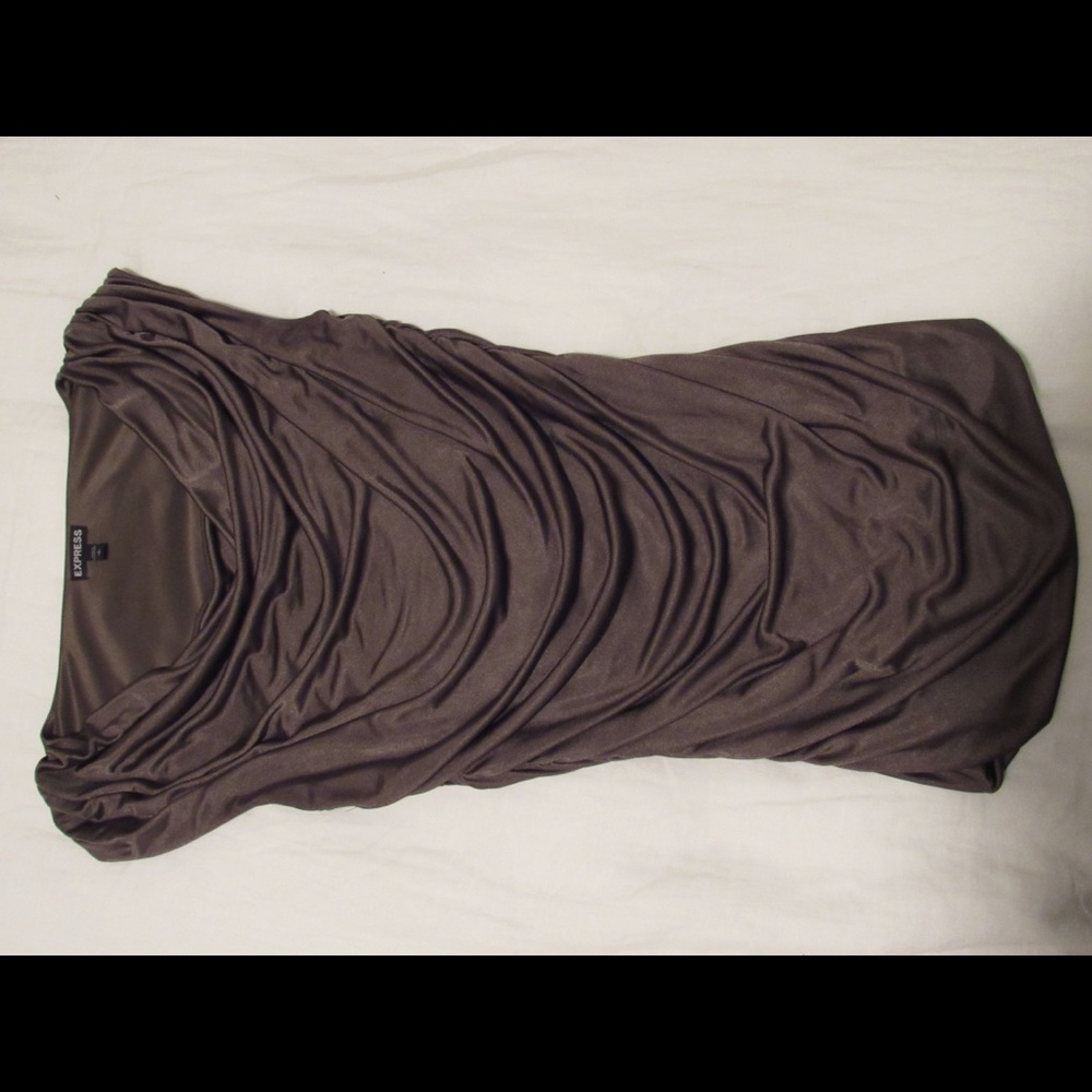 Express silk sleeveless dress top